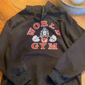 World gym sweatshirt hoodie